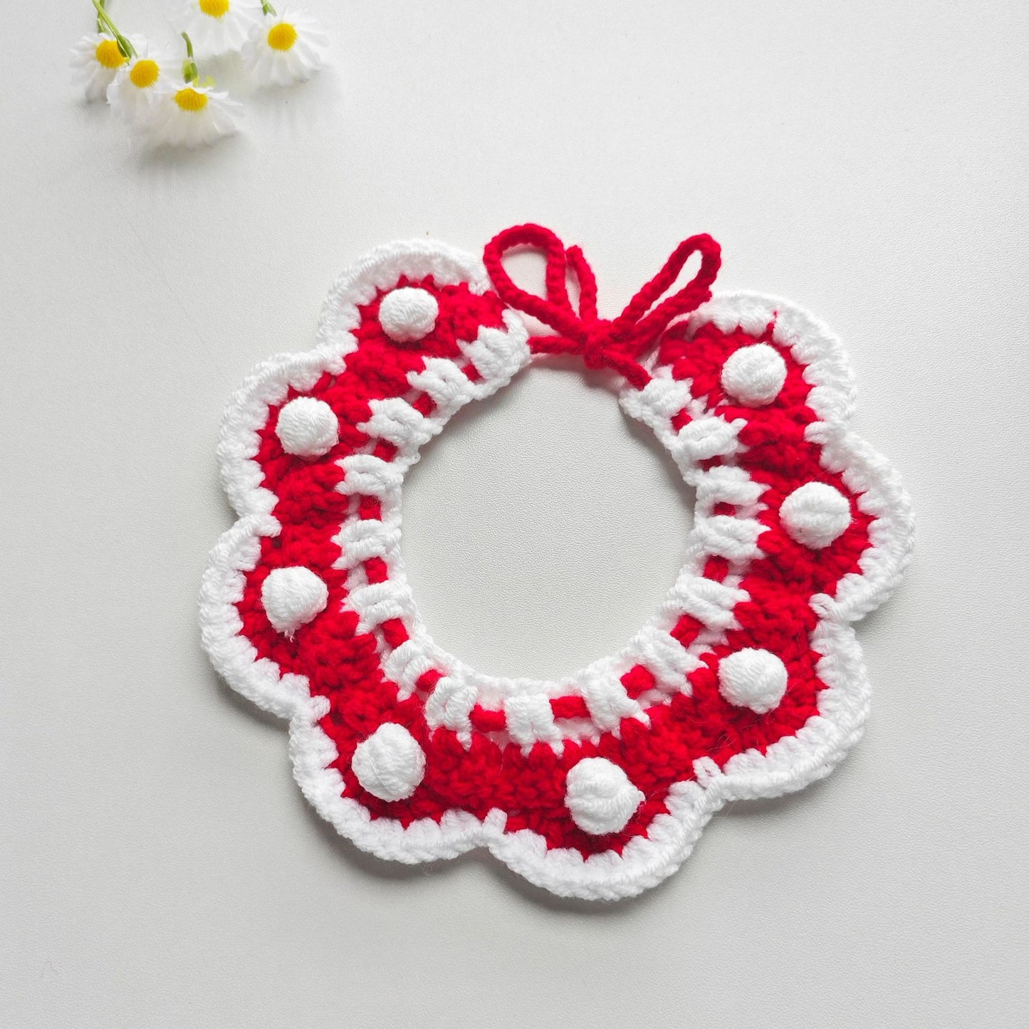 ZenPaw Co. Handmade Pet Bonnet - Crochet Cat Hat & Dog Headpiece (Flower Collection)