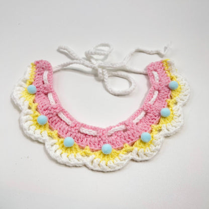 ZenPaw Co. Handmade Pet Bonnet - Crochet Cat Hat & Dog Headpiece (Flower Collection)