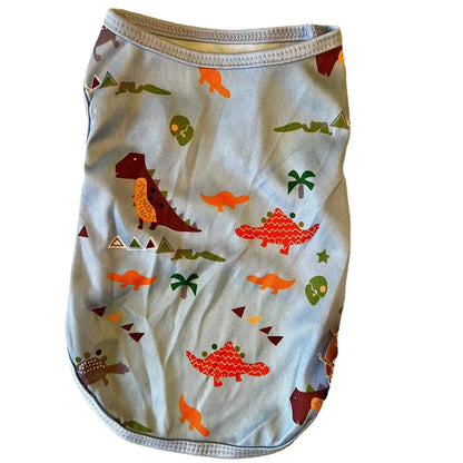 ZenPaw Co. Dog Tank Top - Lightweight Breathable Summer Vest for Small & Medium Dogs (Cartoon Prints)